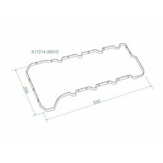 SAT STP-11214-38010 Прокладка клапанной крышки LEXUS LX570 07- 3URFE №2