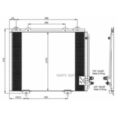 Радиатор кондиционера MERCEDES W210 NRF 35228