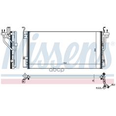 Радиатор кондиционера внешний nissens арт. 940552 - NISSENS арт. 940552