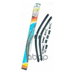 Щетки стеклоочистителя lariomi lwf5550, 550 мм+500 мм, бескаркасные, 2 шт lwf5550