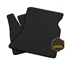 EVA Автоковрики на Infiniti QX50 (1) (2013-2017) Внедорожник 5 дв, Передние(Ромб) Черные / Коврики в машину / Коврик от грязи в салон Trokot