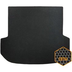 EVA Автоковрики на Kia Seltos (1) (2019-наст. время) Внедорожник 5 дв, Коврики багажник (Сота) Черные Trokot