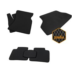 EVA Автоковрики на Lexus RX (1) (1997-2003) Внедорожник 5 дв, Коврики полный комплект 5-ти местный (Ромб) Черные Trokot
