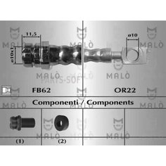 Шланг Тормозной Malo арт. 80008