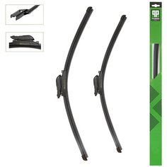 Щетки стеклоочистителя (дворники) бескаркасные для (Бмв X1) Bmw X1 (F48) 09.2015- > (650мм-400мм) комплект - 2шт Pilenga