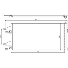 NISSENS 94985 (1343785080 / 1344098080 / 1361235080) радиатор кондиционера