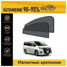 Каркасные автошторки ALTEO PREMIUM на Toyota Noah 3 (R80) (2014-2017) на передние двери на магнитах с затемнением 90-95%