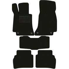 Коврики в салон текстильные Allmone "Классик" для Mercedes-Benz E-Class 5 2016 - Н. В, черные, 5шт. / Мерседес Е Класс 5