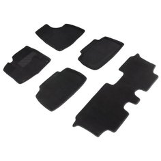 Ворсовые 3D коврики Seintex для GAC GS 8 2016-н. в. (черные)