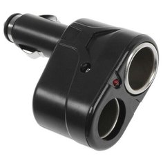 Разветвитель прикуривателя, 2 гнезда, 12/24 В./В упаковке шт: 1 Noname