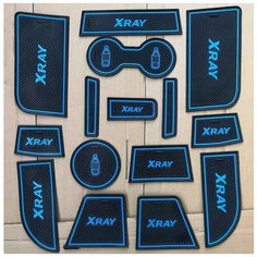 Коврики панели XRAY к-т (синий) Нет бренда
