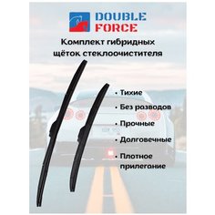 Щетки стеклоочистителя Chevrolet Rezzo 2005 - 2008 (комплект 600/475 мм. Крючок) Double Force