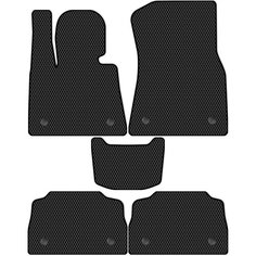 Коврики в салон ЭВА Allmone для BMW X6 3 (G06) 2019 - Н. В, черные, 5шт. / БМВ