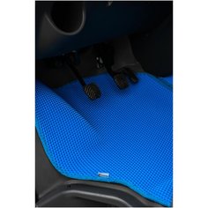Ковер в салон со стороны водителя для а/м Газель 3302 (материал EVA) синий "3D формованный" Газелист52