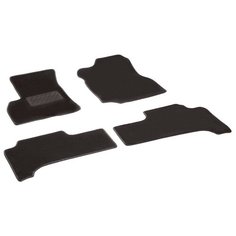 Ворсовые LUX коврики в салон Seintex для Toyota Land Cruiser J100 1998-2002 / Lexus LX470 2007-2009 (черные, 82392)