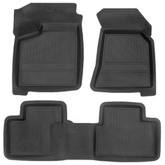 Коврики салона для Lada Priora (07-), Super, резина, с перемычкой, 4 шт. Atoll Group