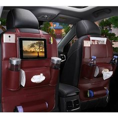 Кожаный органайзер для автомобиля на спинку сиденья Goods Retail