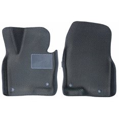 Автомобильные коврики ЕВА EVA ЭВА с бортами 3д 3D / 2 передних коврика для Toyota Avensis 3 (T270) 2008-2018 Тойота Авенсис Т270 черный(сота)-черный Gallex