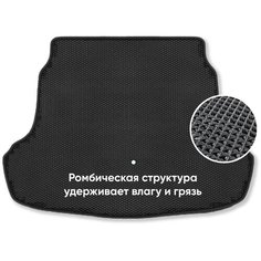 Автомобильный коврик в багажник ЕВА / EVA для Сhery Tiggo 4 2017-2023/Чери Тиго 4 Kovrulkin