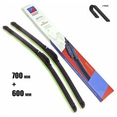 Щетки стеклоочистителя для Honda Civic 8 5D/4D (FK, FN, FA, FD) 2006-2011 комплект бескаркасных щеток 2 шт 70+60 Double Force