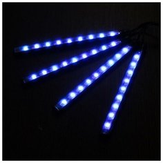 --- Подсветка салона 9 LED-5050, 14 см, пульт, светомузыка, мультисвет RGB, 4 шт