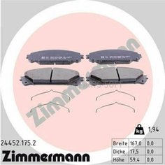 ZIMMERMANN 24452.175.2 Колодки тормозные дисковые