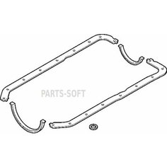 ELRING 751040 Прокладка поддона ДВС (к-т)