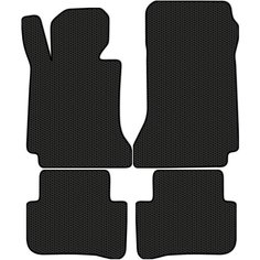 Коврики в салон ЭВА Allmone для Mercedes-Benz C-Class 3 (W204) 2007 - 2014, черные, 4шт. / Мерседес Ц Класс 3