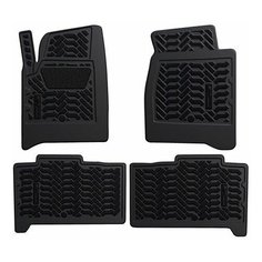 Коврики салона Aileron для Toyota LC 150 (2017-) (с подпятником) полиуретановые