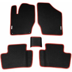 Автомобильные коврики EVA для PEUGEOT 308 I / Пежо 308 / 2007-2014 + 2 логотипа АвтоЕва.рф