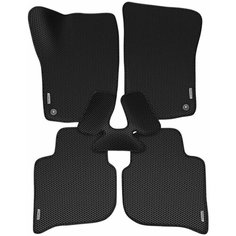 Автомобильные коврики EVA для Volkswagen NEW Polo / Фольксваген Поло Нью / 2020 Лифтбек + 4 логотипа АвтоЕва.рф