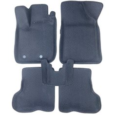 Автомобильные коврики ЕВА / EVA для Lada X-RAY 2015-н. в. /3D+ 3д+ / с бортами / черный(ромб)-черный Gallex