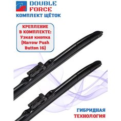 Щетки стеклоочистителя Double Force для Audi Q7 II (4M) 2015 - 2019 (комплект 700/500 мм. Push Button16mm)