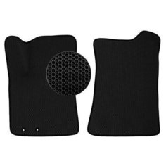 EVA коврики автомобильные передние для Volkswagen Passat B5 1996-2005 3D черные с черной окантовкой (Вольцваген Пассат Б5)