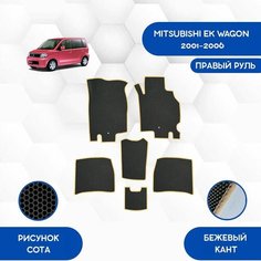 Комплект Ева ковриков для Mitsubishi EK Wagon 2001-2006 С правым рулем / Авто / Аксессуары / Ева / Эва