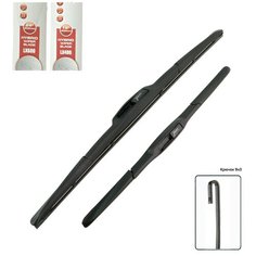 Дворники / Щетки стеклоочистителя гибридные Skoda Rapid / Шкода Рапид NK3 2018 / 2019 Крючок 9x3 600-400 Lyn Xauto