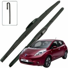 Дворники Nissan Leaf (1) / Ниссан Лиф 2010 2011 2012 2013 2014 2015 2016 2017 Щетки стеклоочистителя гибридные 650мм-400мм к-т 2шт Lyn Xauto