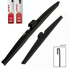 Дворники / Щетки стеклоочистителя зимние Chery IndiS / Чери Индис 2012 / 2013 / 2014 / 2015 / 2016 2017 / 2018 / 2019 / 2020 / 2021 Крючок 9x3 550-400 Lyn Xauto