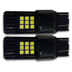 Светодиодная лампочка T147B T20 /белый/ (W3*16D) 18SMD 3030,12-24V (2 contact) 2 шт. AVS A40870S