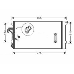 Радиатор Кондиционера Audi Q7 05-15 / Volkswagen Touareg 02-10 / Porsche Cayenne 02-10 Sat арт. ST-VW60-394-0