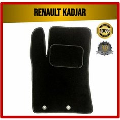 Водительский ворсовый коврик ECO на Renault Kadjar 2015-2023 7 Avto