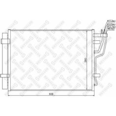 10-45381-315 радиатор кондиционера на Киа Kia Ceed 1.4-2.0 06- Нет бренда