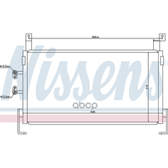 NISSENS 94467 Радиатор кондиционера CONDENSER NEON 2000-