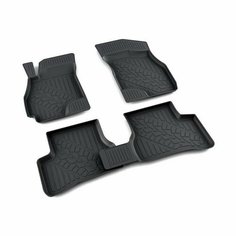 Коврики салона резина черный hyundai accent седан ii 1999- агатэк a.005.03. pl