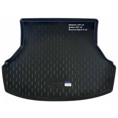 Коврик в багажник для Lada 2190 Granta SD (CLT) с бортом пластик Нет бренда