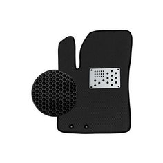 Водительский EVA коврик для Volkswagen Jetta 6 2010-2018(EUR)/Фольксваген Джетта 6 2010-2018(Европейская сборка) (с алюминиевым подпятником) черный с черной окантовкой Все Коврики