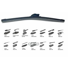 Щетка Стеклоочистителя С Адаптерами 23/580 Mm, Бескаркасная CWORKS арт. D20CR0023