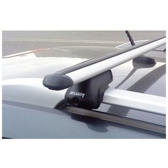 Багажник Atlant (Атлант) для Nissan Tiida хэтчбек на рейлинги (аэродинамическая дуга) Арт. 8810+8828