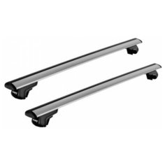 Багажник Атлант на крышу автомобиля Volvo V70 с 1997 г. на стандартный рейлинг (крыловидная дуга) Atlant