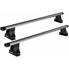 Багажник Атлант на крышу автомобиля Volkswagen Caddy 2004-2021 г. в штатное место (аэродинамическая эконом дуга) Atlant